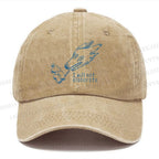 Unisex I will not elaborate Smoking Wolf Vintage Casual Washed Cap