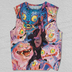 Unisex Too Much Tigers Is Never Enough Printed Tank Top