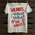 Vintage Fish Sardines Art Print T-Shirt
