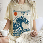 Hokkaido Wave Japan Washed T-Shirt
