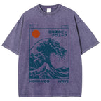 Hokkaido Wave Japan Washed T-Shirt