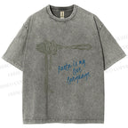 Unisex Pasta Is Love Language Printed Washed Tee