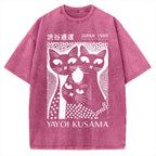 Yayoi Kusama Black Cat Vintage Washed T-shirt
