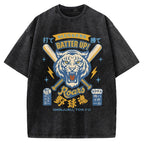 Tiger Baseball Spirit Vintage Washed T-shirt