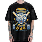 Tiger Baseball Spirit Vintage Washed T-shirt