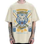 Tiger Baseball Spirit Vintage Washed T-shirt