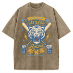 Tiger Baseball Spirit Vintage Washed T-shirt