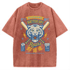 Tiger Baseball Spirit Vintage Washed T-shirt