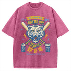 Tiger Baseball Spirit Vintage Washed T-shirt
