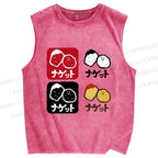 Unisex Nugget Printed Washed Tank Top