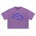 Doing Things No Thanks Printed Washed Cropped T-Shirt