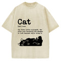 Definition Of Cat Funny Vintage Washed T-shirt