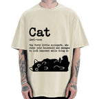 Definition Of Cat Funny Vintage Washed T-shirt