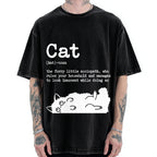 Definition Of Cat Funny Vintage Washed T-shirt
