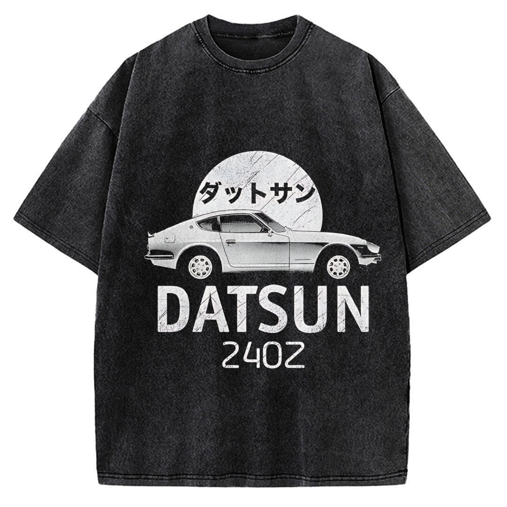 Datsun 240Z Japanese Racing Car Vintage Washed T-shirt