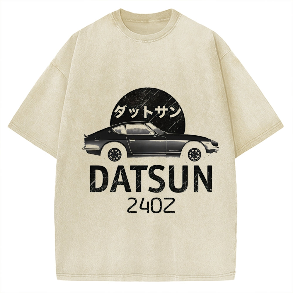 Datsun 240Z Japanese Racing Car Vintage Washed T-shirt