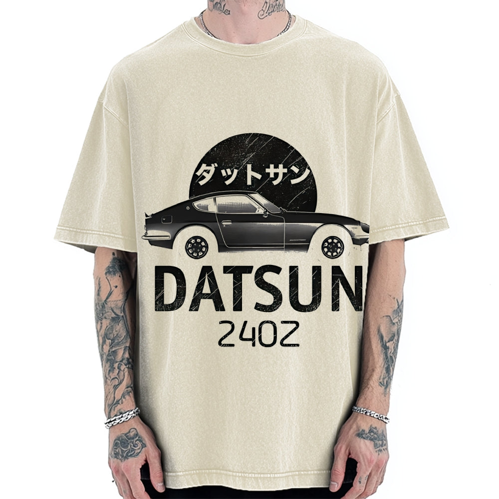 Datsun 240Z Japanese Racing Car Vintage Washed T-shirt