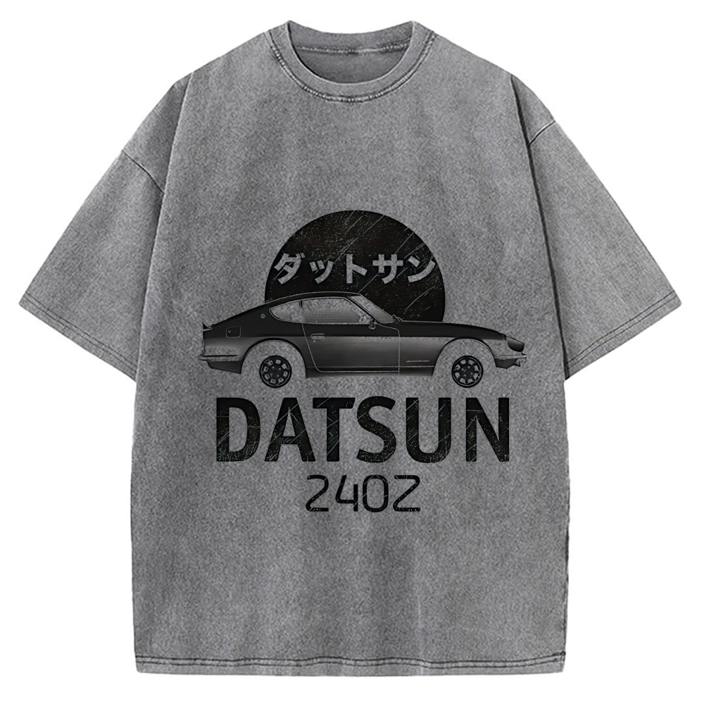 Datsun 240Z Japanese Racing Car Vintage Washed T-shirt