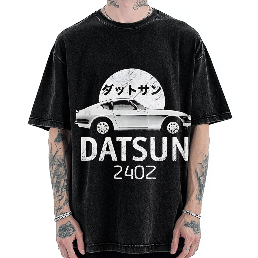 Datsun 240Z Japanese Racing Car Vintage Washed T-shirt