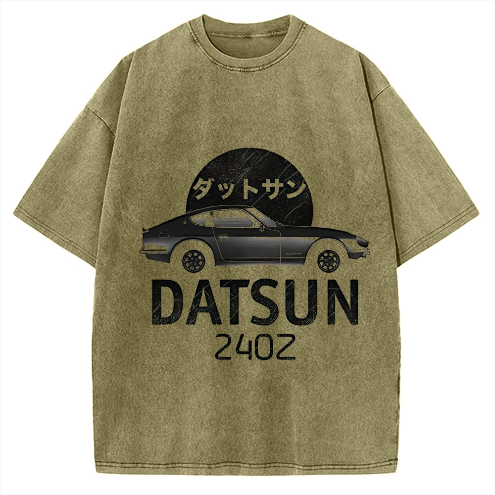 Datsun 240Z Japanese Racing Car Vintage Washed T-shirt