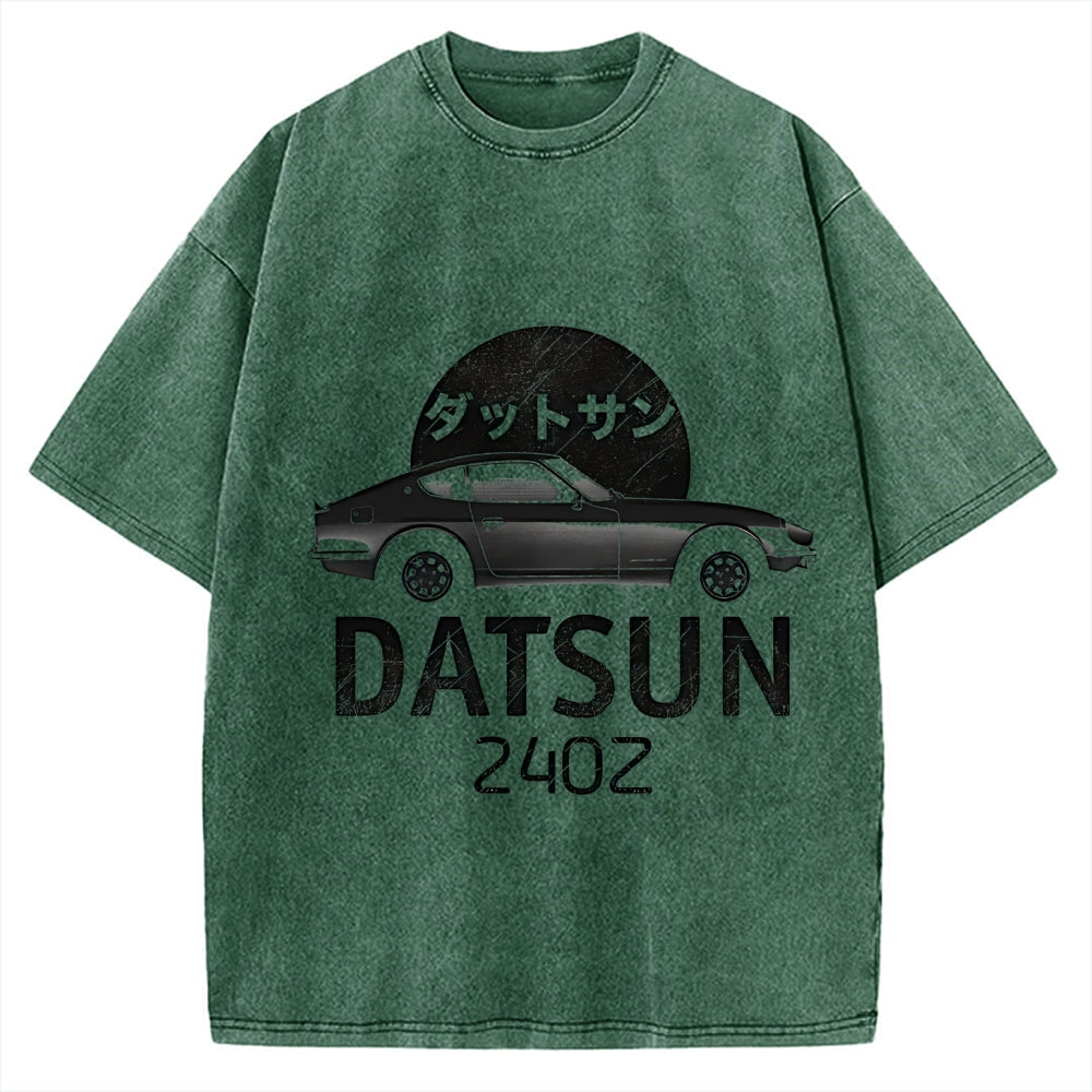 Datsun 240Z Japanese Racing Car Vintage Washed T-shirt