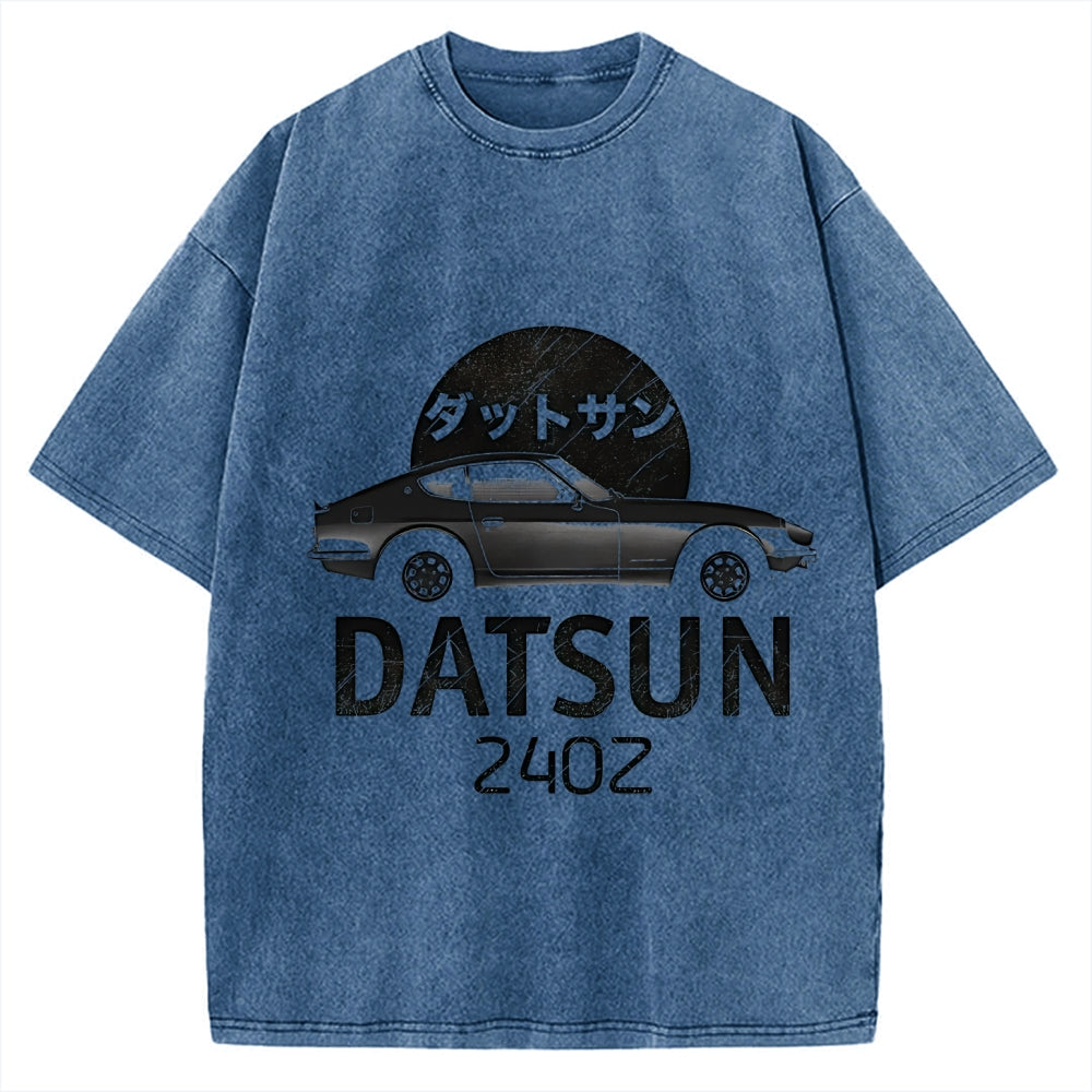Datsun 240Z Japanese Racing Car Vintage Washed T-shirt