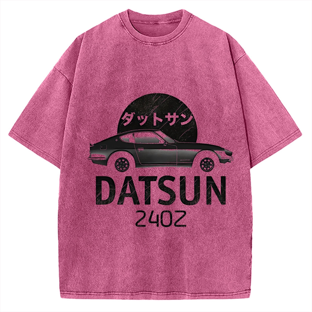 Datsun 240Z Japanese Racing Car Vintage Washed T-shirt