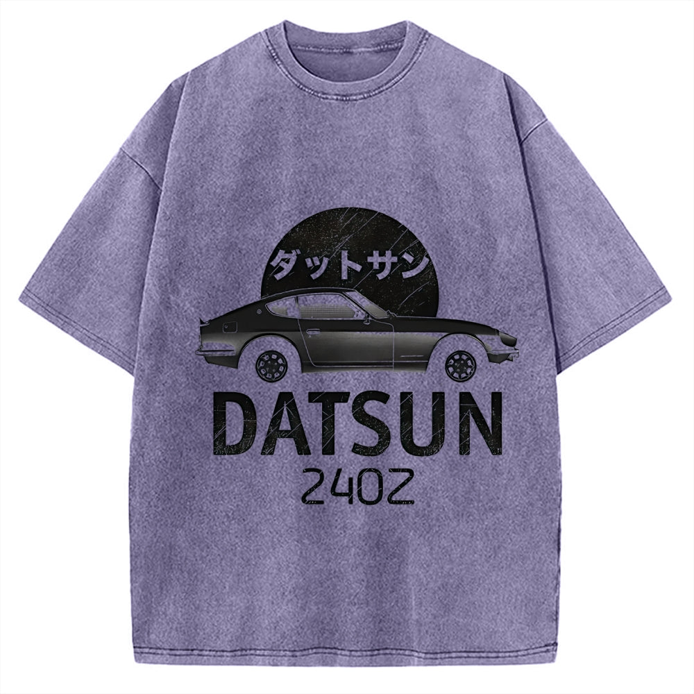 Datsun 240Z Japanese Racing Car Vintage Washed T-shirt