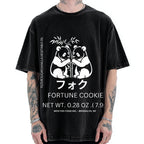Panda Fortune cookie Graphic Vintage Washed T-shirt