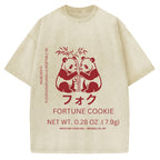 Panda Fortune cookie Graphic Vintage Washed T-shirt