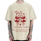 Panda Fortune cookie Graphic Vintage Washed T-shirt