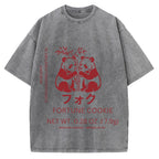 Panda Fortune cookie Graphic Vintage Washed T-shirt