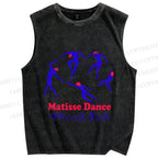 Unisex Matisse Dance Printed Washed Tank Top