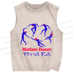 Unisex Matisse Dance Printed Washed Tank Top