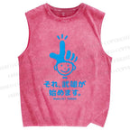 Unisex Make It Takeo Printed Washed Tank Top