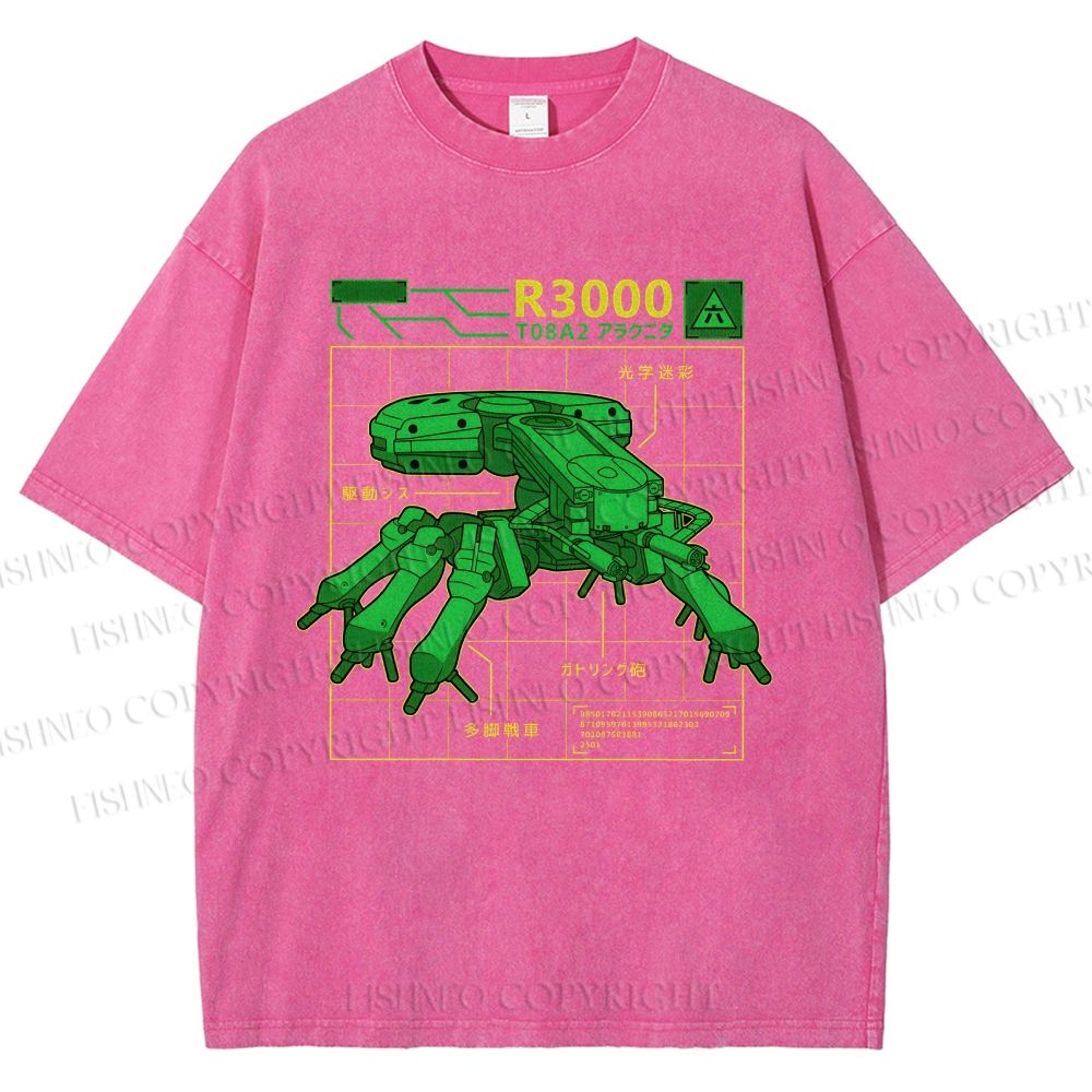 Unisex Chariot Printed Washed Tee