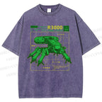 Unisex Chariot Printed Washed Tee