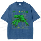 Unisex Chariot Printed Washed Tee
