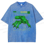 Unisex Chariot Printed Washed Tee