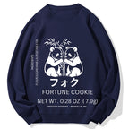 Panda Fortune cookie Graphic Cotton Sweatshirt