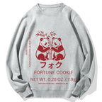 Panda Fortune cookie Graphic Cotton Sweatshirt