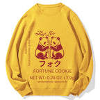 Panda Fortune cookie Graphic Cotton Sweatshirt