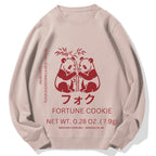Panda Fortune cookie Graphic Cotton Sweatshirt