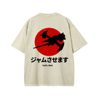 Unisex Cowboy Bebop Farm Vintage Wash Japanese Front And Back Printed Washed Tee