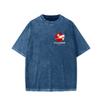 Unisex Cowboy Bebop Farm Vintage Wash Japanese Front And Back Printed Washed Tee