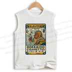 Unisex Vintage Monkey Printed Cotton Tank Top
