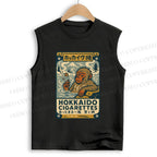 Unisex Vintage Monkey Printed Cotton Tank Top