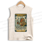 Unisex Vintage Monkey Printed Cotton Tank Top