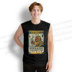 Unisex Vintage Monkey Printed Cotton Tank Top