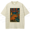 Unisex Tokyo Printed Washed Tee